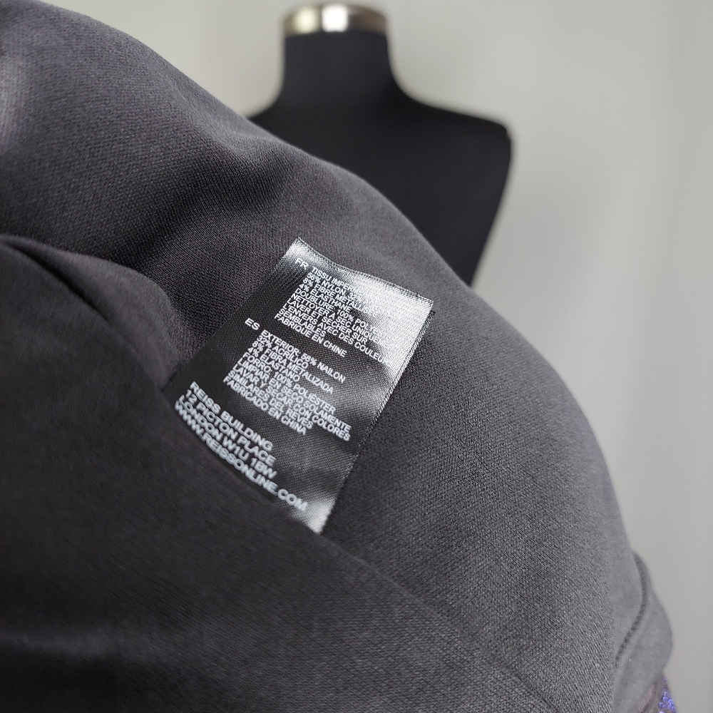 Reiss Dress Sleeveless Stretch Texture Sparkle Colorblock Wave Knit Sheath 8 - Picture 7 of 7